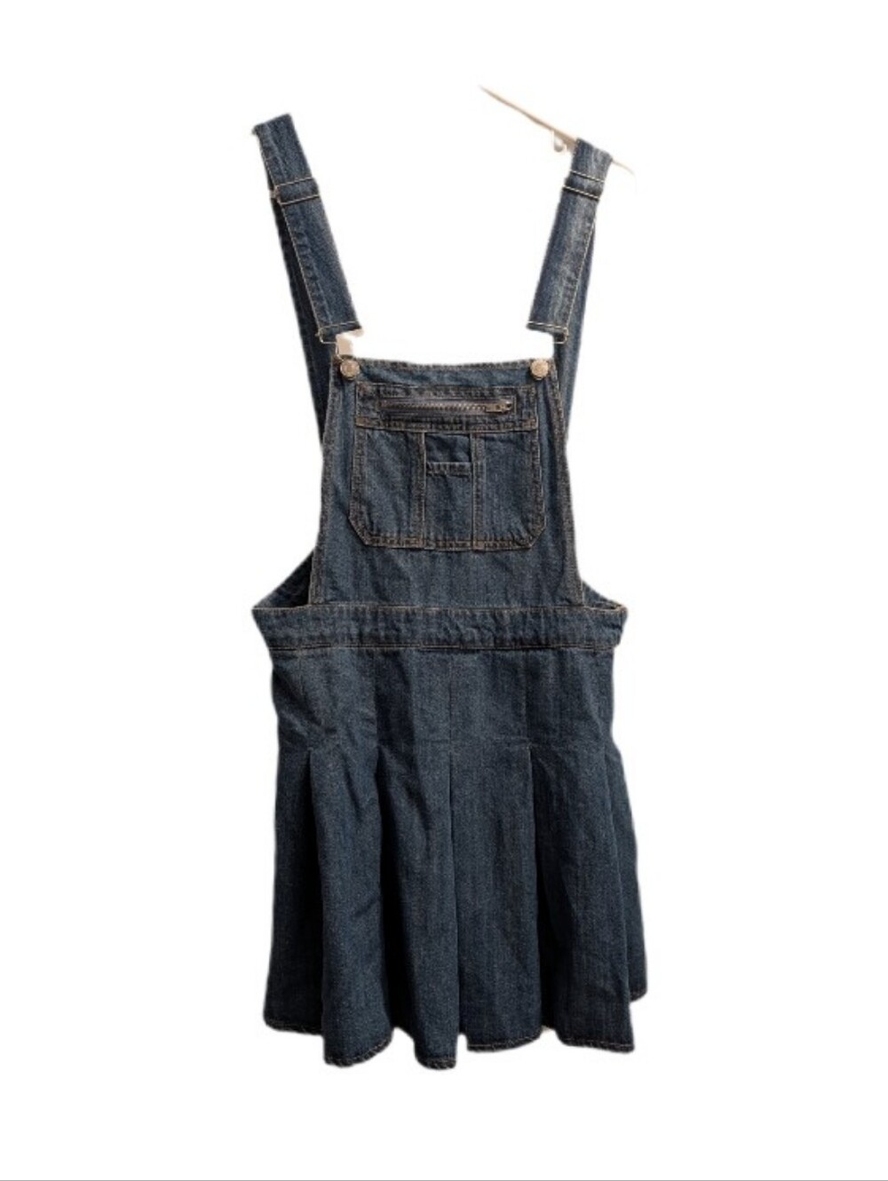 Forever 21 Denim Overall Dress - Dark Blue L